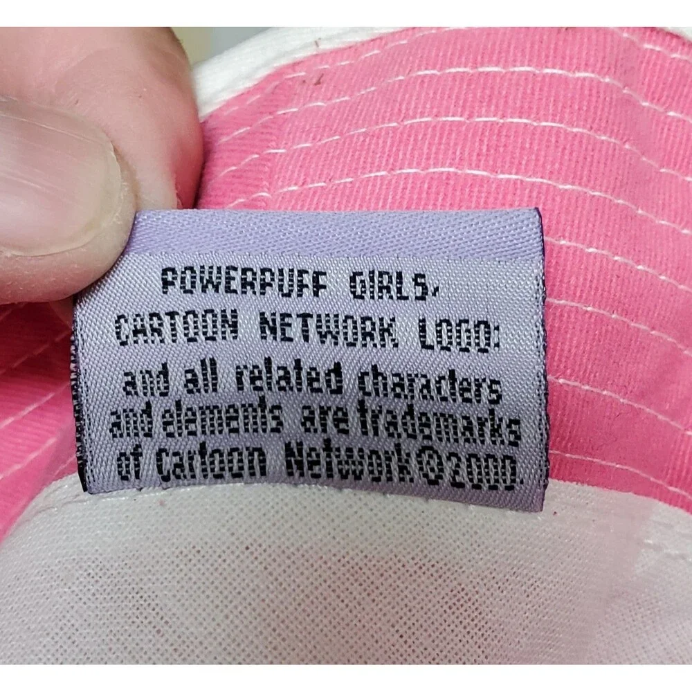 Vintage Official Cartoon Network POWERPUFF Girls Pink Bucket Hat 2000